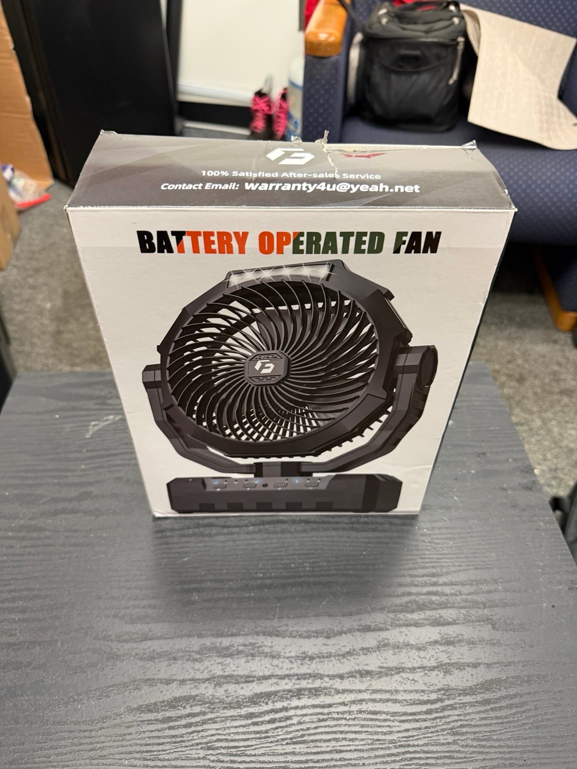 Battery-Operated Portable Fan