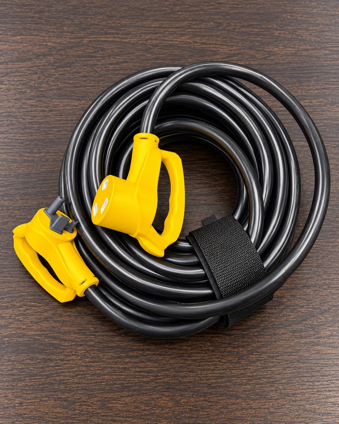 RV Shore-Power Extension Cord with Yellow Handles