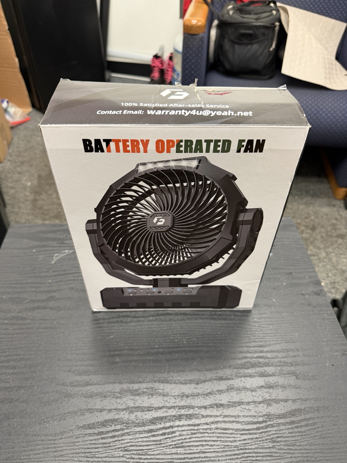 Battery-Operated Portable Fan