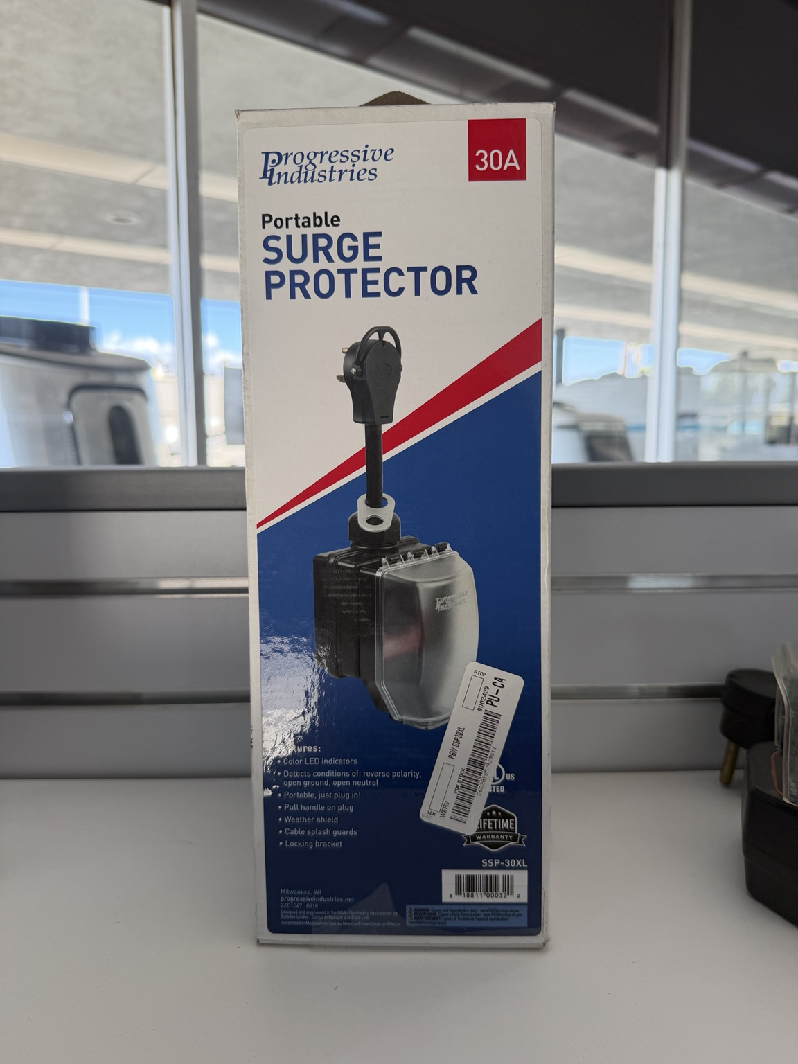 30A Portable RV Surge Protector