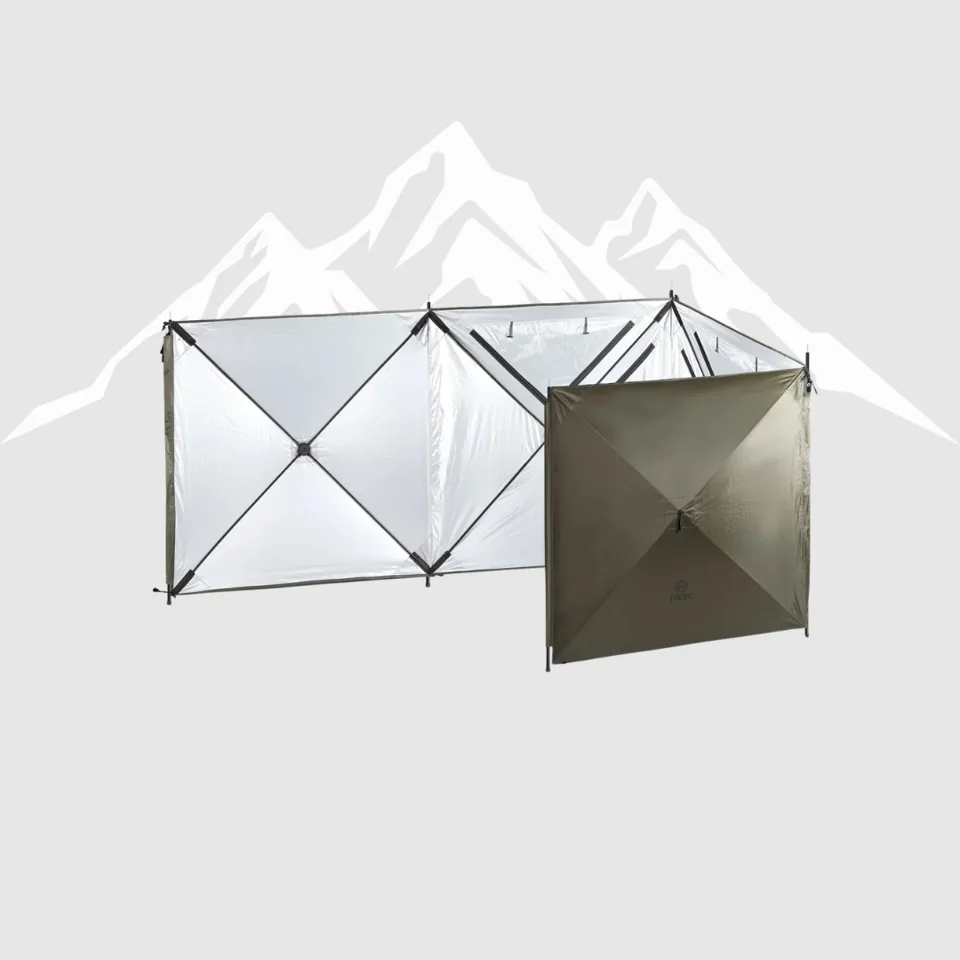 Camping wind screen, existing catalog equipment photograph